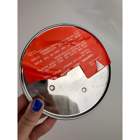 Cuisinart Food Processor Shredding Disc DLC-837TX, DLC-846TX, DLC-844TX Set of 5 - Picture 4 of 6